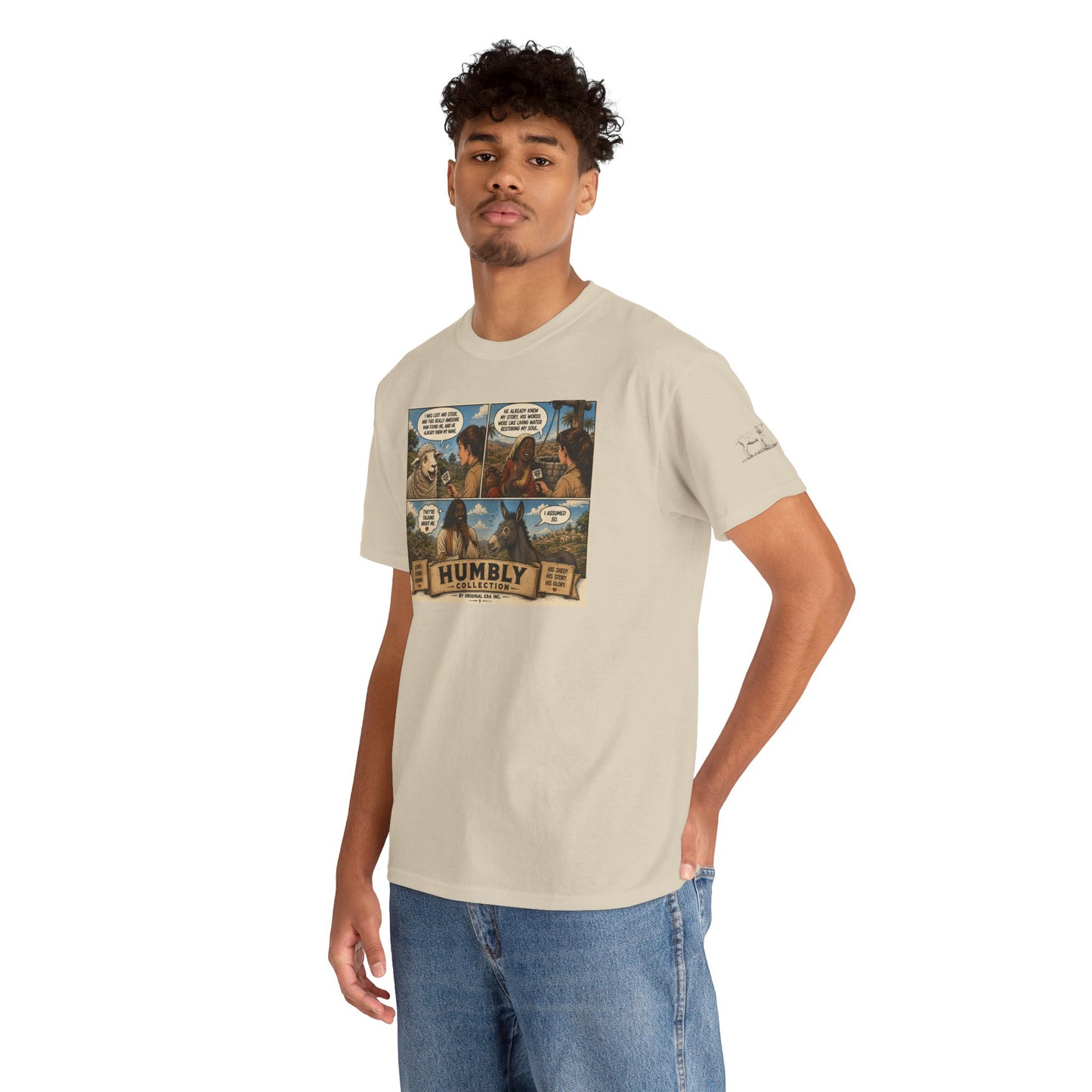 Humbly Comic Interview Panel Tee — Humbly Graphic T-Shirt