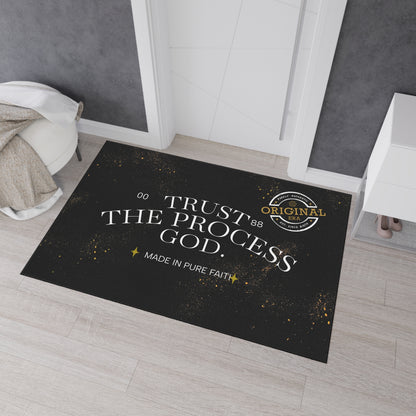 Heavy Duty Floor Mat with Inspirational Design - Trust the Process, Non-Slip Area Rug, Motivational Home Decor, Faith-Based Welcome [...]