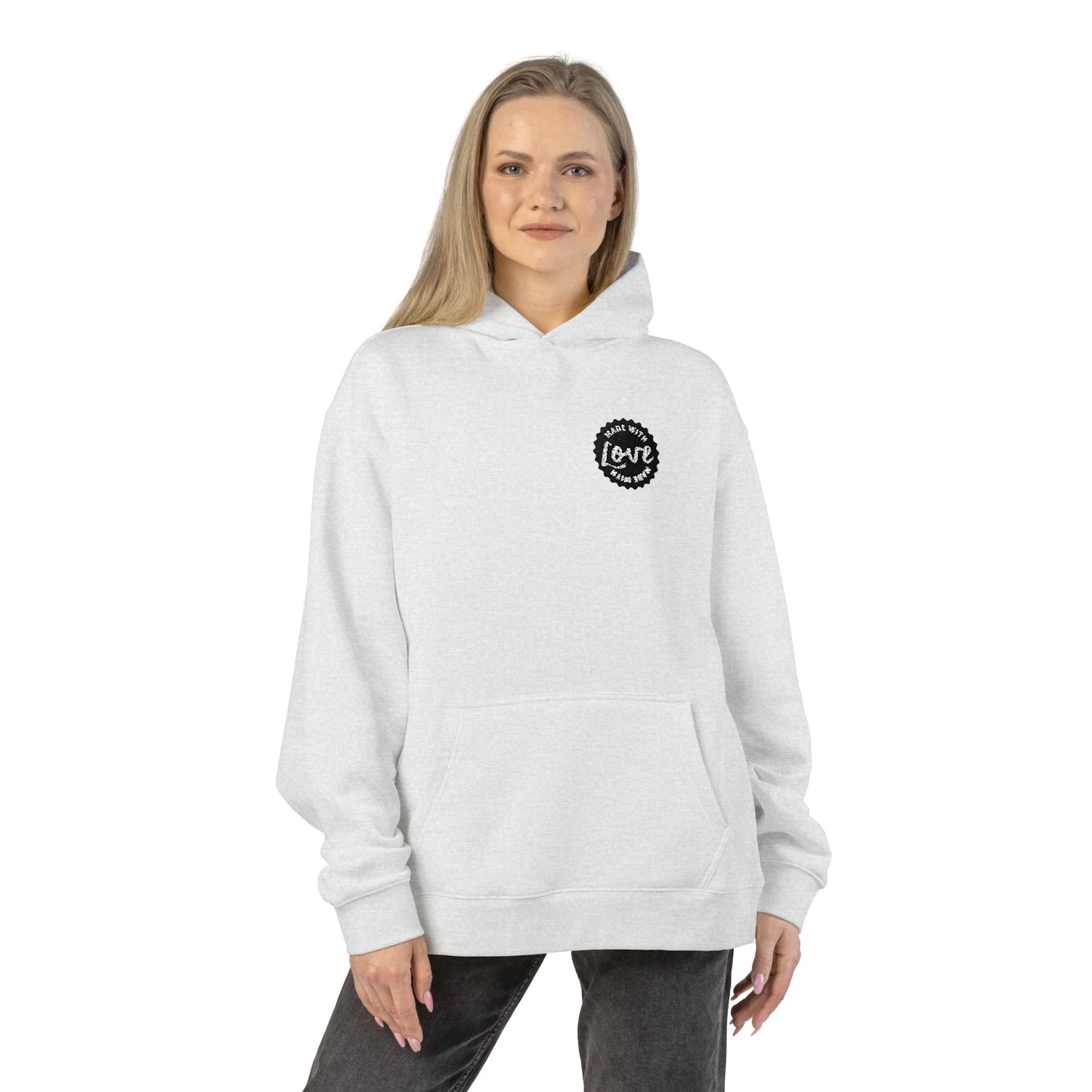 Made with Love Relaxed Hoodie — Cozy Casual Sweatshirt for Everyday Wear
