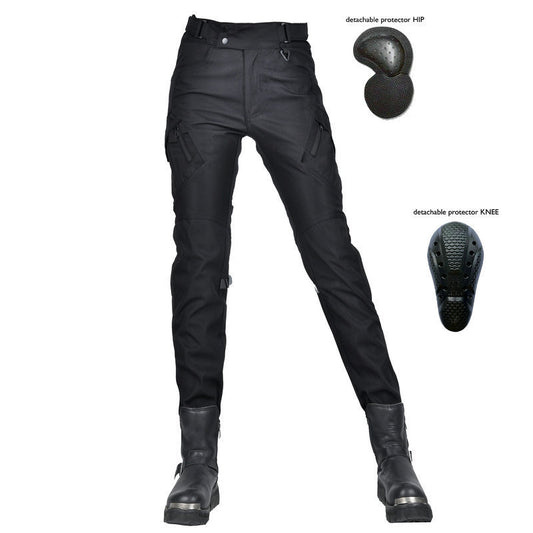 Motorcycle Waterproof Fleece Lined Thickened Drop-resistant Cycling Pants