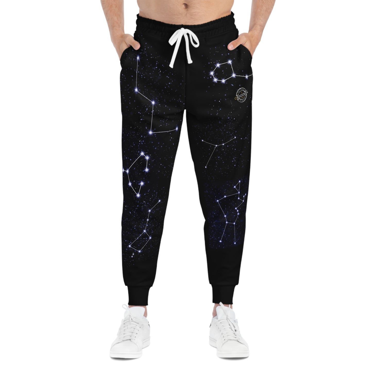 Constellation Joggers — Zodiac Star Map Athletic Pants with Poem