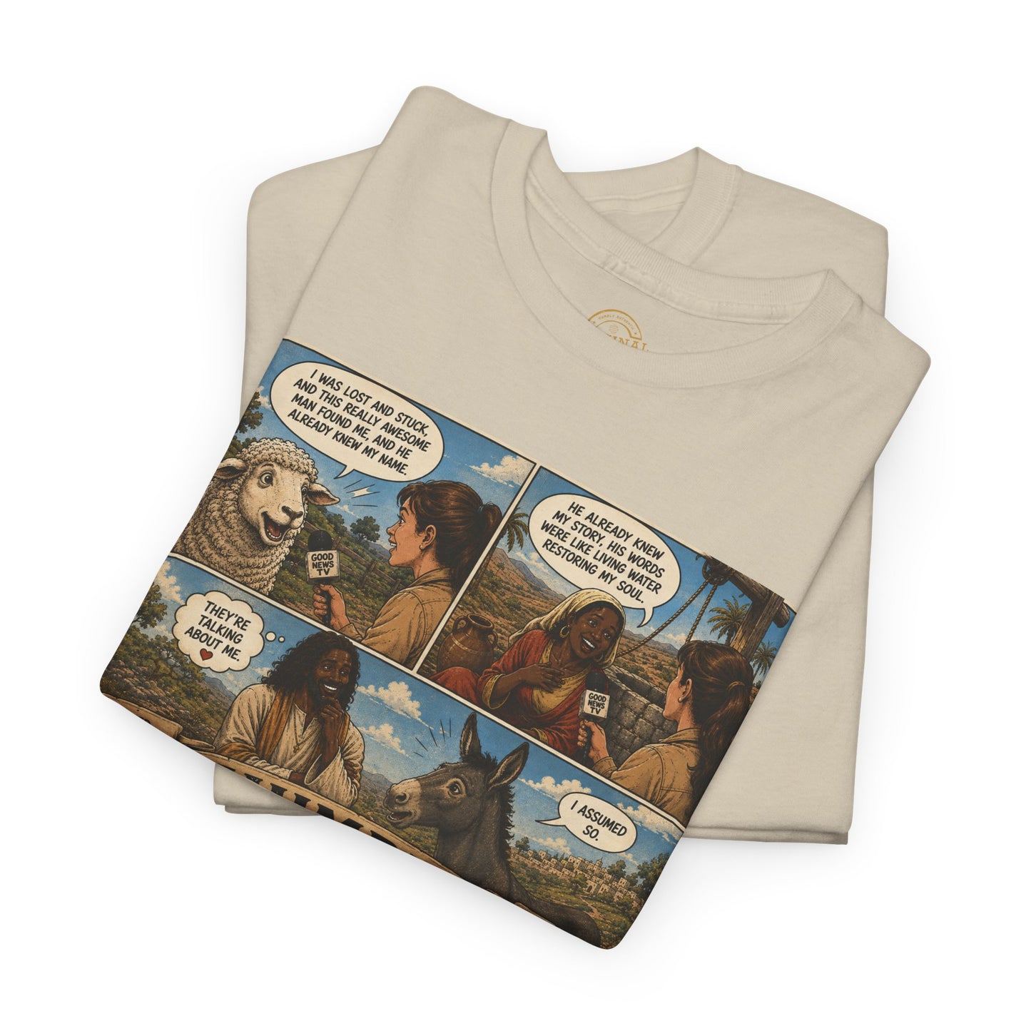 Humbly Comic Interview Panel Tee — Humbly Graphic T-Shirt