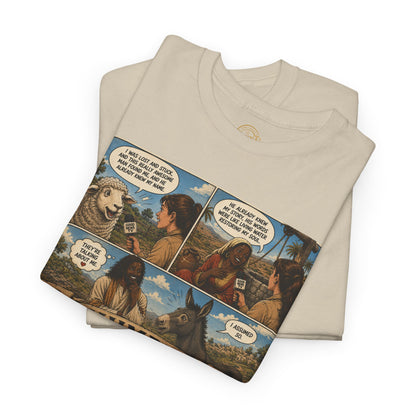 Humbly Comic Interview Panel Tee — Humbly Graphic T-Shirt