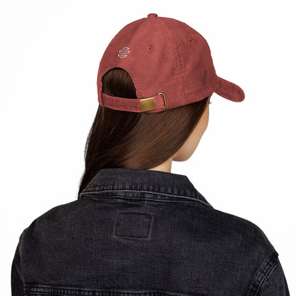 Midnight Breakfast Embroidered Corduroy Cap