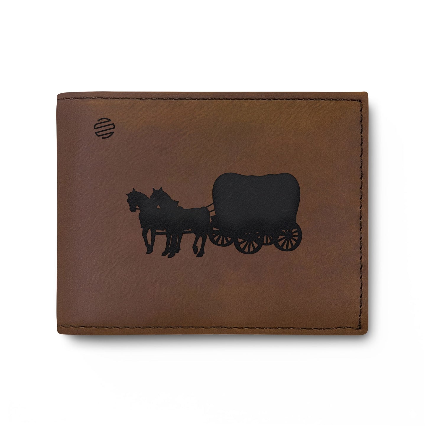 Covered Wagon Silhouette Bi-Fold Wallet