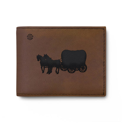 Covered Wagon Silhouette Bi-Fold Wallet
