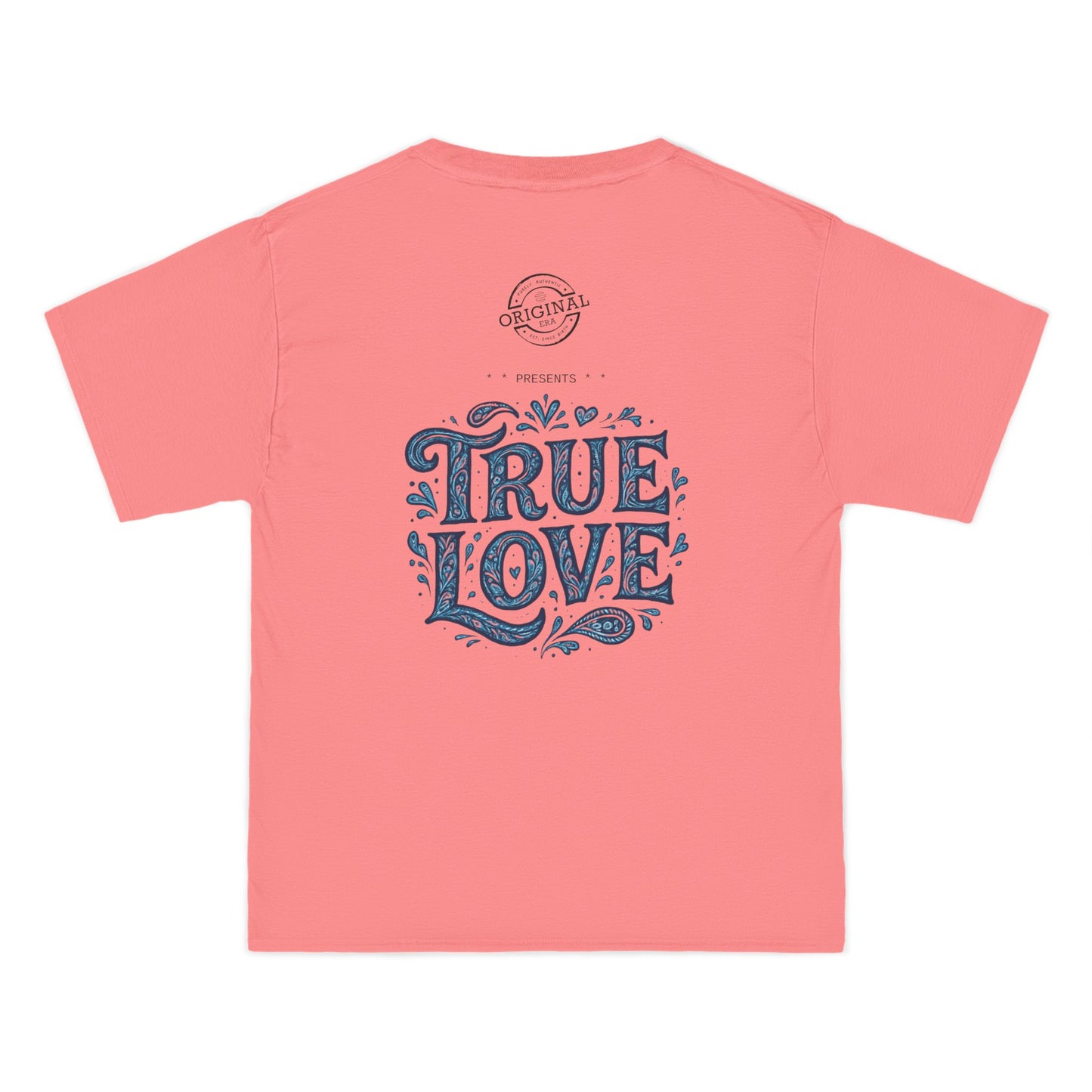 Soulful True Love Portrait T-Shirt — Romantic Couple Graphic Tee