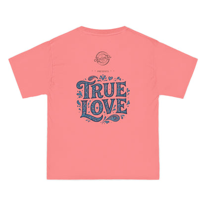 Soulful True Love Portrait T-Shirt — Romantic Couple Graphic Tee