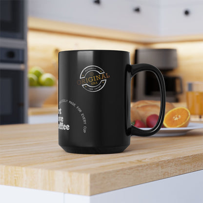 Stylish Black Art Love Coffee Mug