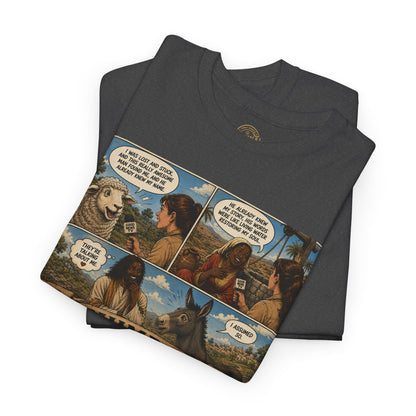 Humbly Comic Interview Panel Tee — Humbly Graphic T-Shirt