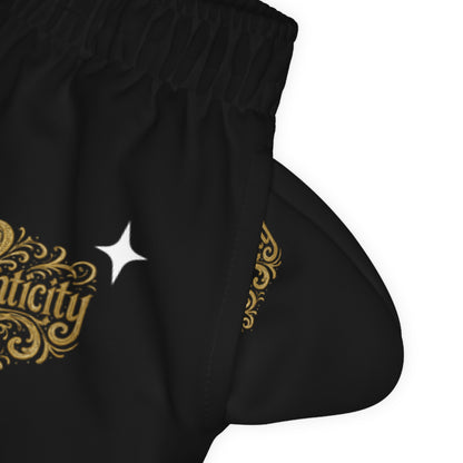 Kids Black Golden Script Sparkle Joggers