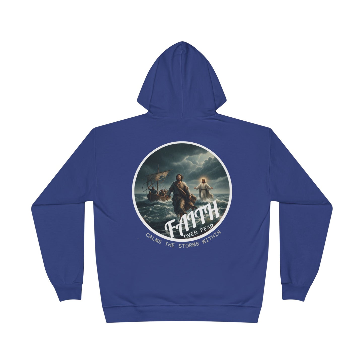 Faith Storm Graphic Hoodie — Inspirational Christian Pullover