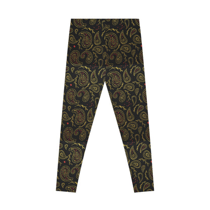 Original Era Retro's Stretch Leggings — Boho Black & Gold