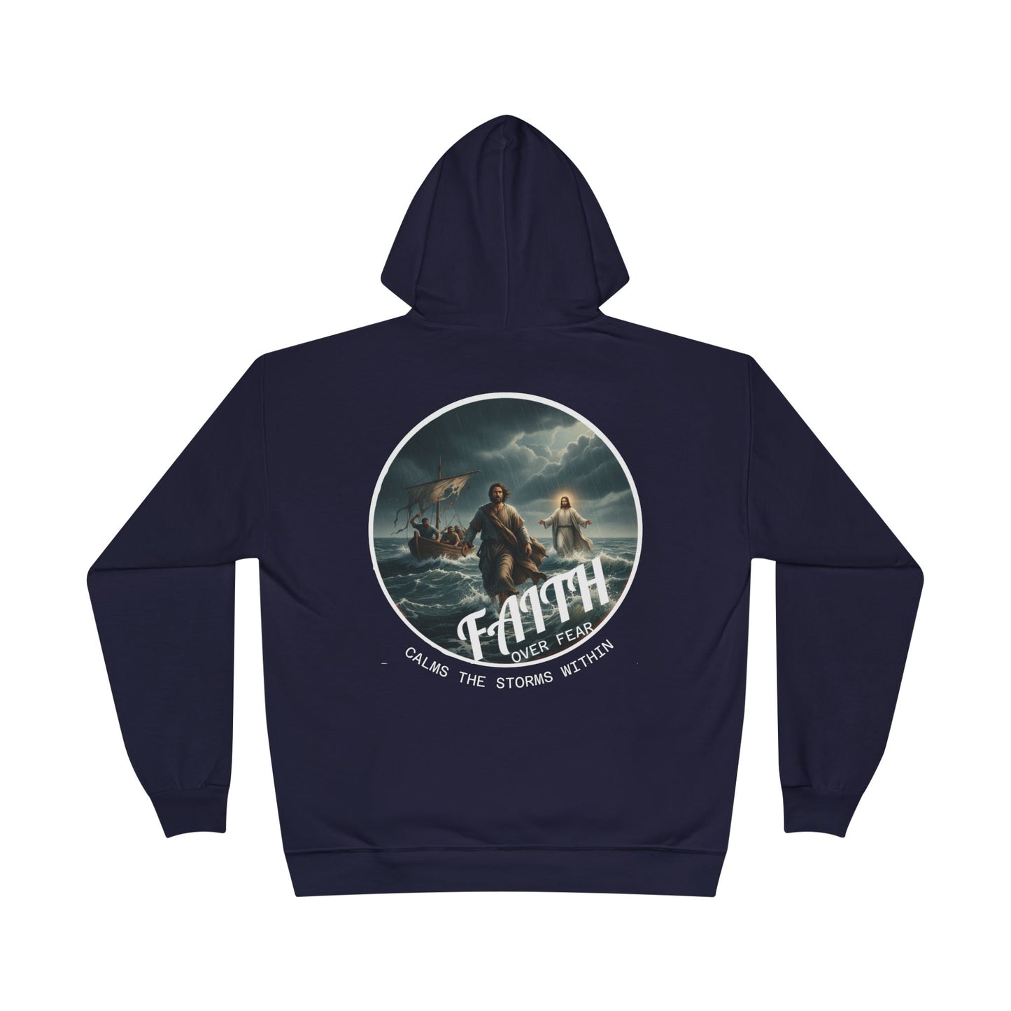 Faith Storm Graphic Hoodie — Inspirational Christian Pullover