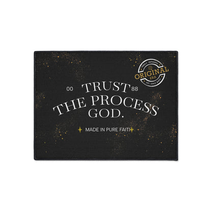 Heavy Duty Floor Mat with Inspirational Design - Trust the Process, Non-Slip Area Rug, Motivational Home Decor, Faith-Based Welcome [...]