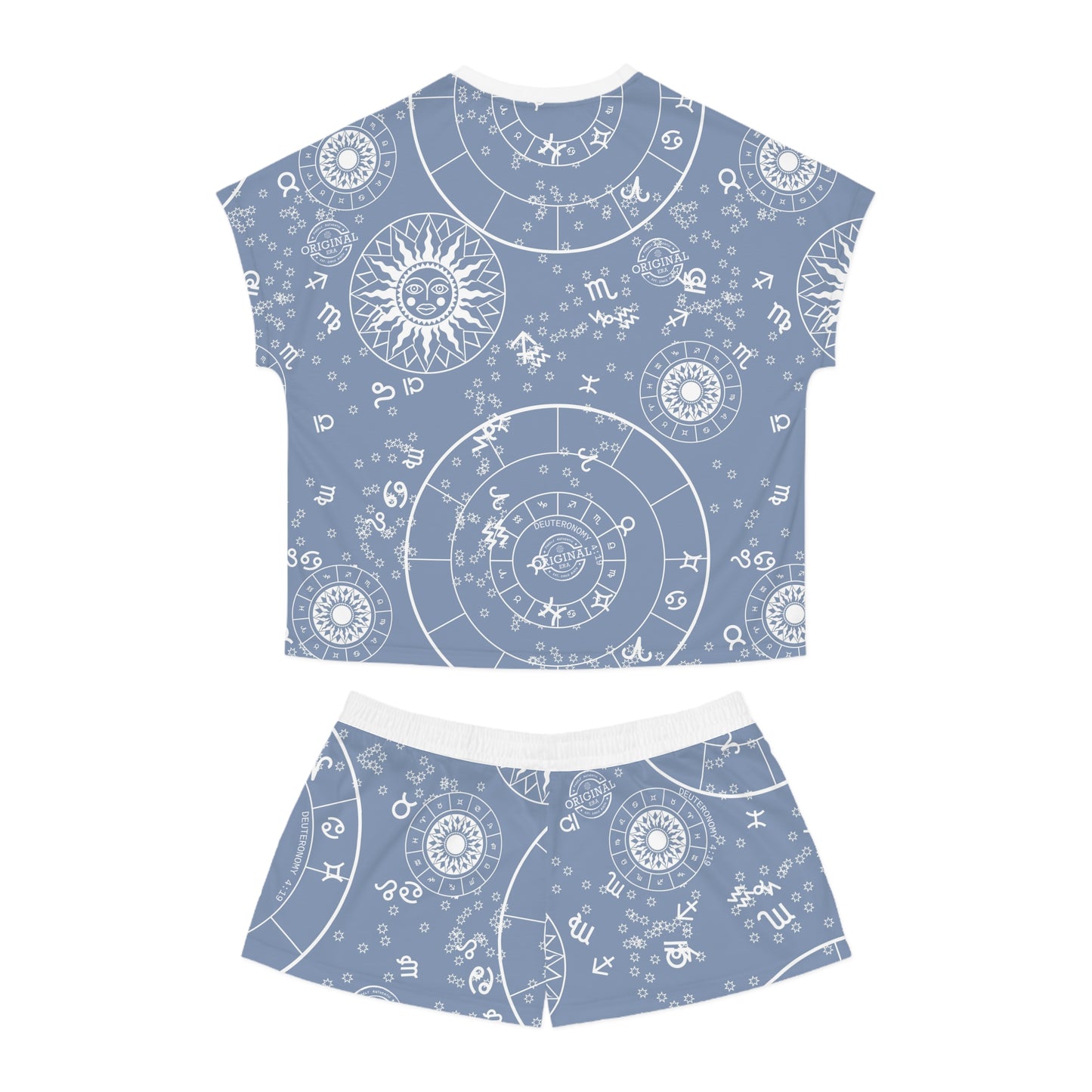 Zodiac Stars Women's Short Pajama Set — Astrology 'Sweet Dreams' Sleepwear
