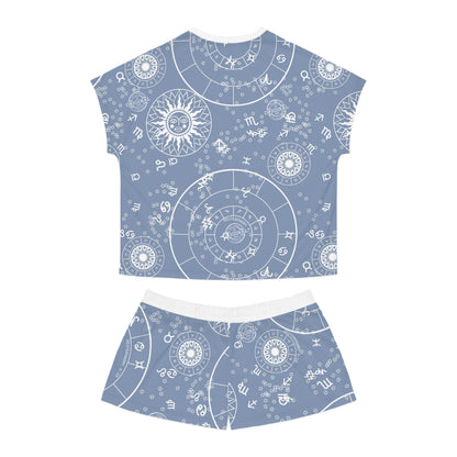 Zodiac Stars Women's Short Pajama Set — Astrology 'Sweet Dreams' Sleepwear