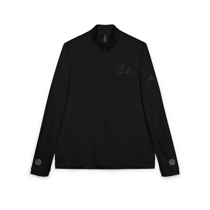 Embroidered Goose Flight Quarter-Zip Pullover