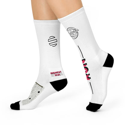 Midnight Run Cushioned Crew Socks for Active Lifestyle | Perfect for Gifts, Running, Gym, Yoga, Sportswear