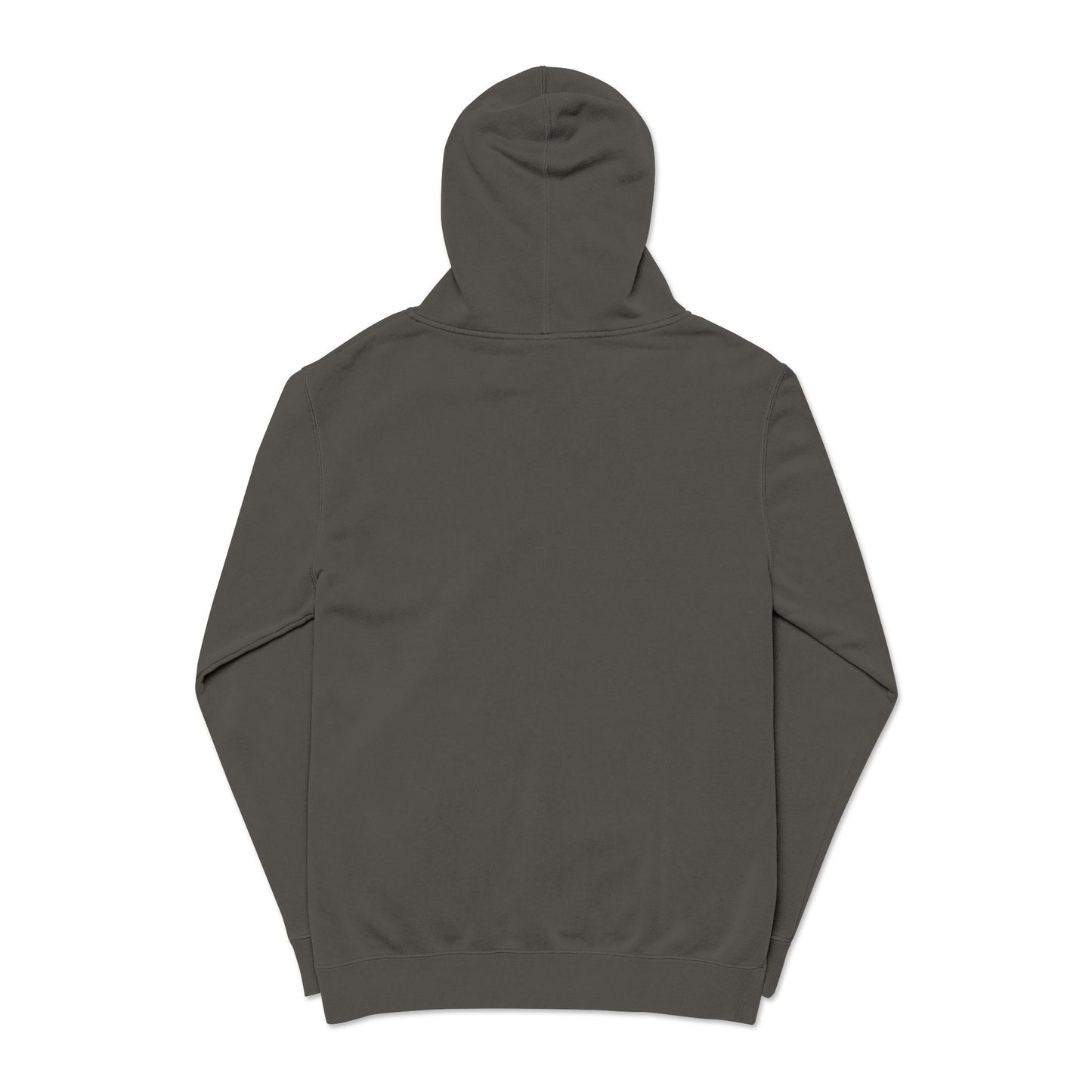 Embroidered Swan Graphic Hoodie — Vintage Pigment-Dyed