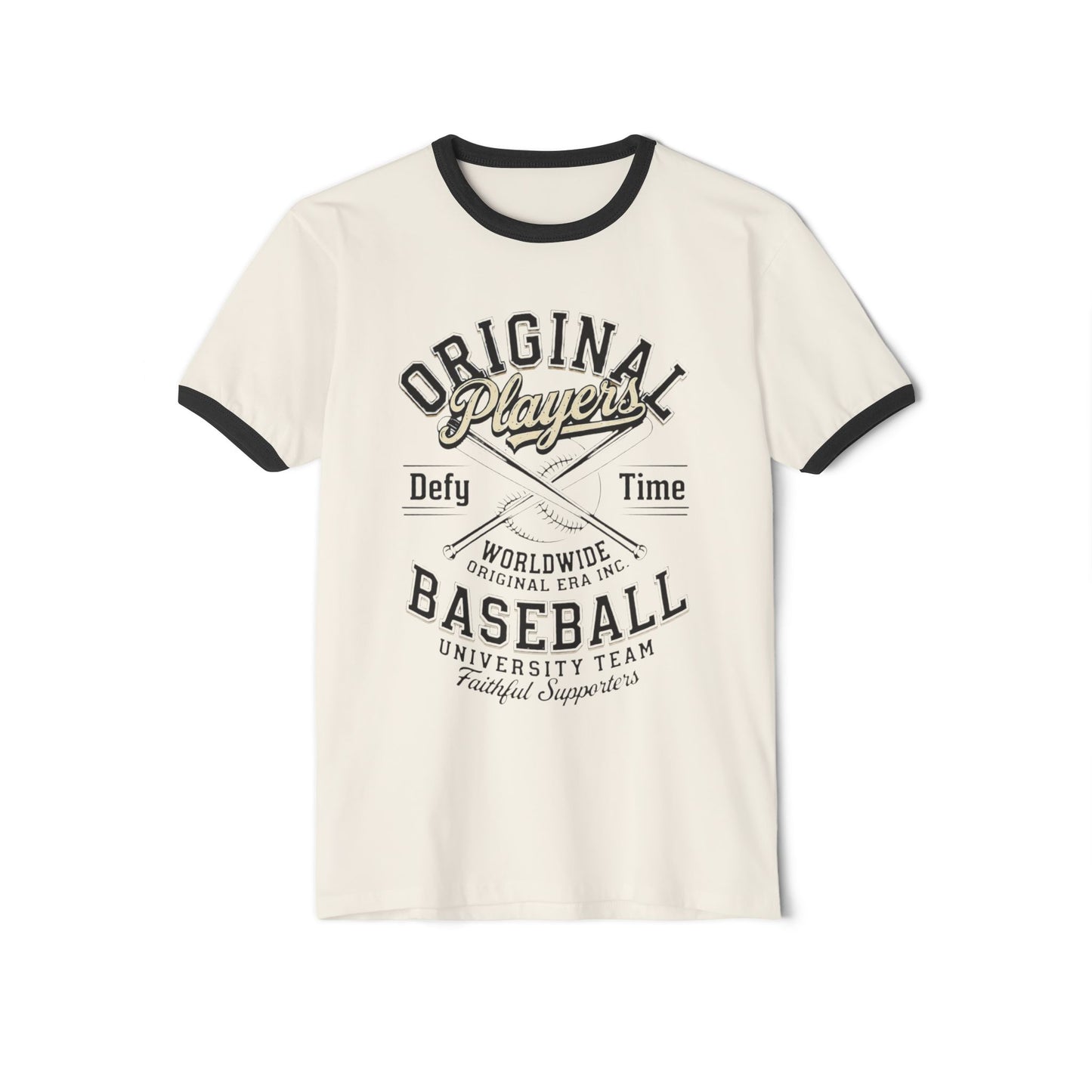 Baseball Ringer T‑Shirt — "Original Players" Vintage Athletic Tee
