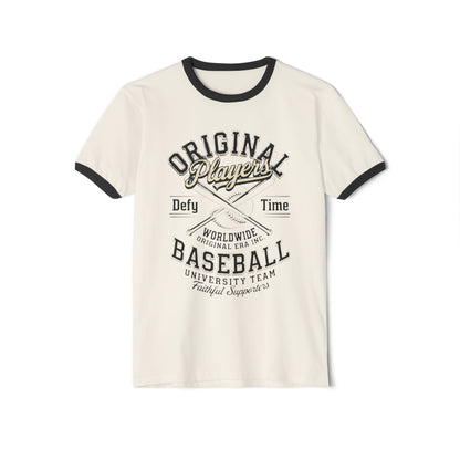 Baseball Ringer T‑Shirt — "Original Players" Vintage Athletic Tee
