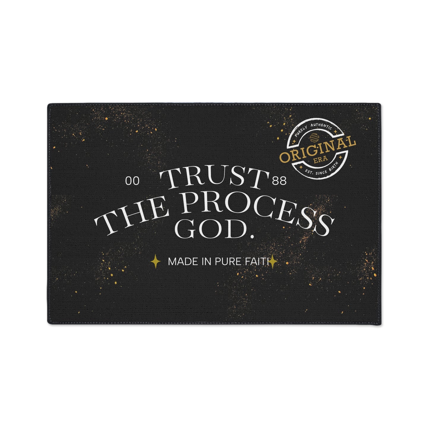 Heavy Duty Floor Mat with Inspirational Design - Trust the Process, Non-Slip Area Rug, Motivational Home Decor, Faith-Based Welcome [...]