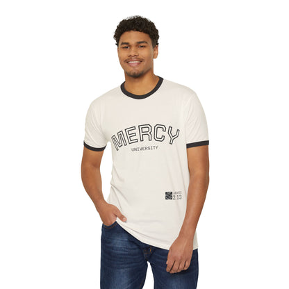 Mercy University Ringer T‑Shirt — Vintage "Original Era" Collegiate Tee