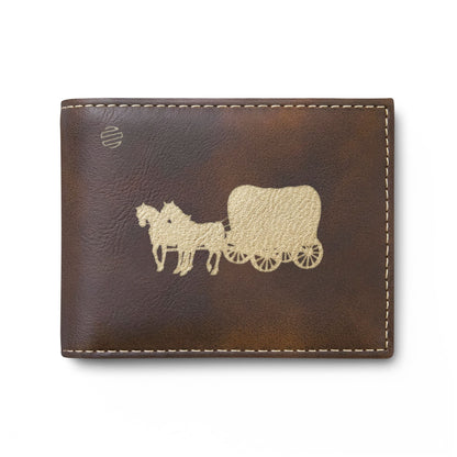 Covered Wagon Silhouette Bi-Fold Wallet