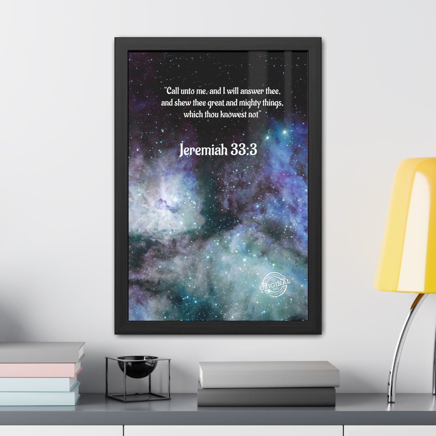 Jeremiah 33:3 Framed Poster — Inspirational Scripture Wall Art