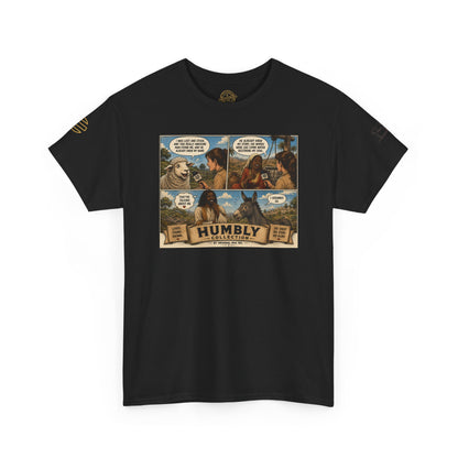 Humbly Comic Interview Panel Tee — Humbly Graphic T-Shirt