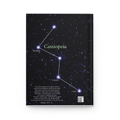 Constellation Hardcover Journal — Ursa Major & Cassiopeia Star Map Notebook