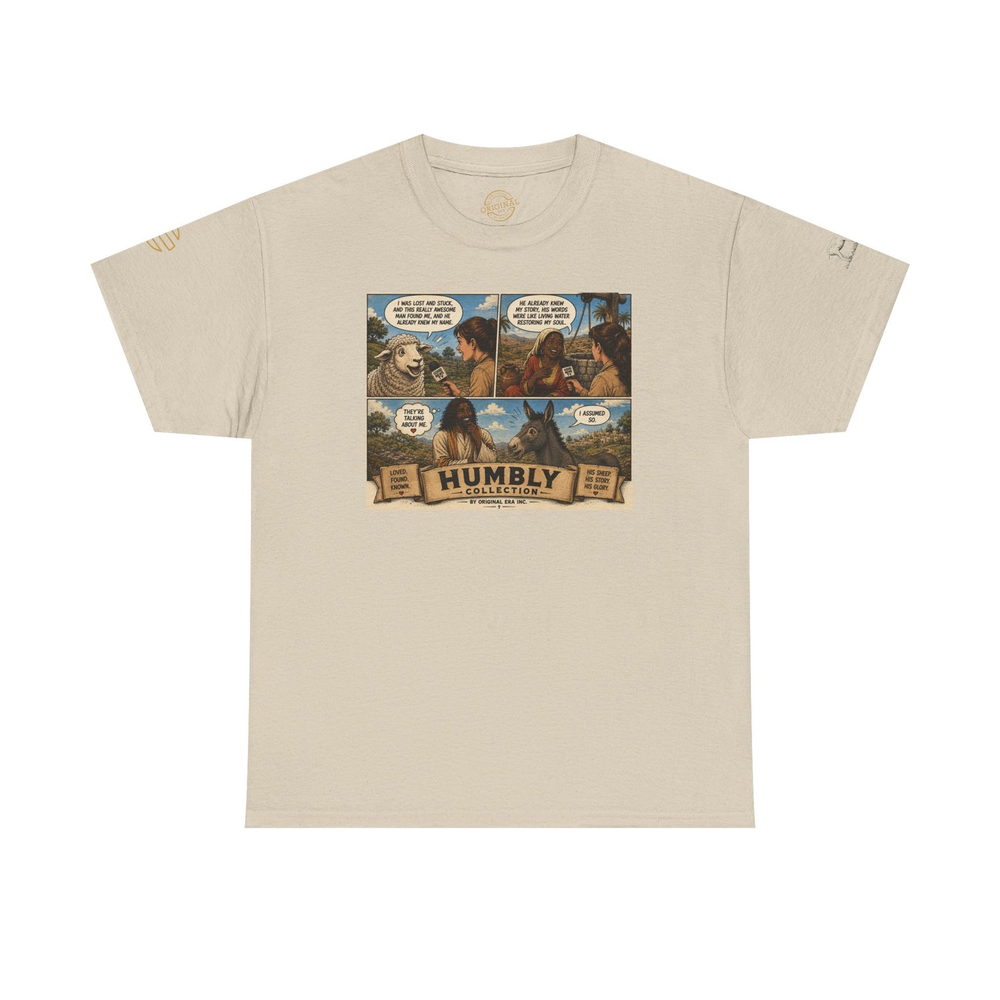 Humbly Comic Interview Panel Tee — Humbly Graphic T-Shirt