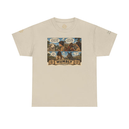 Humbly Comic Interview Panel Tee — Humbly Graphic T-Shirt