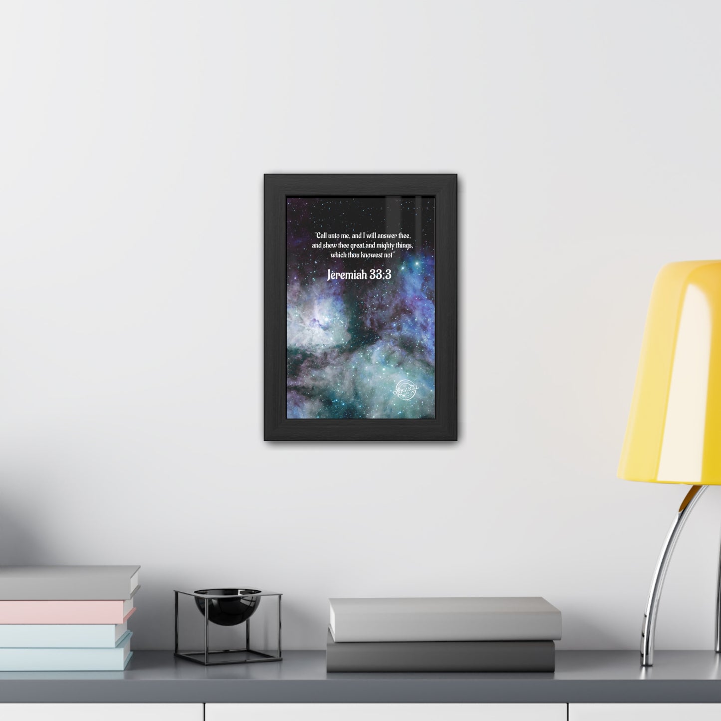 Jeremiah 33:3 Framed Poster — Inspirational Scripture Wall Art