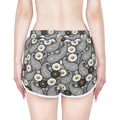 Women's Relaxed Shorts — Floral Boho Lounge & Summer Beachwear