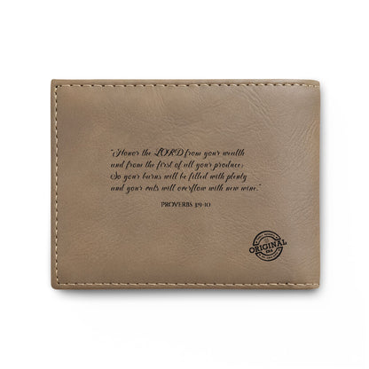 Covered Wagon Silhouette Bi-Fold Wallet