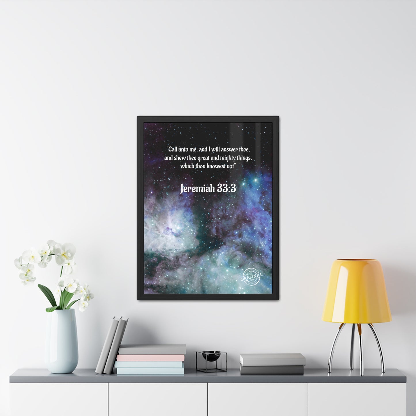 Jeremiah 33:3 Framed Poster — Inspirational Scripture Wall Art