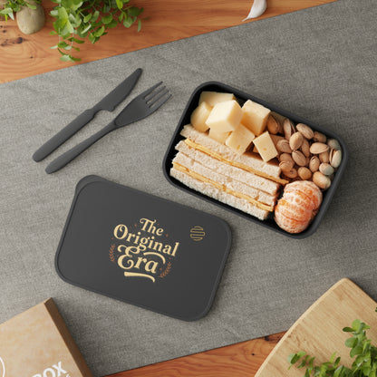 Bento Box — "The Original Era" Reusable PLA Lunchbox with Band & Utensils
