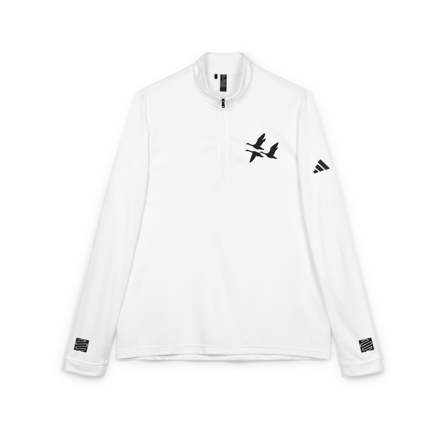 Embroidered Goose Flight Quarter-Zip Pullover