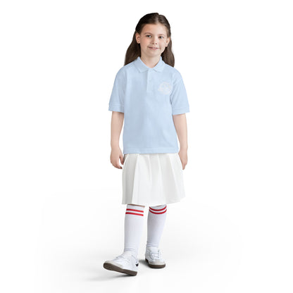 Youth Polo Shirt with 'Original' Vintage Stamp Logo — Kids School Uniform / Casual