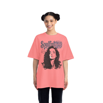 Soulful True Love Portrait T-Shirt — Romantic Couple Graphic Tee