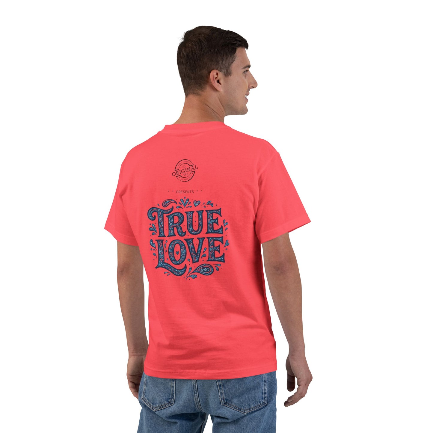 Soulful True Love Portrait T-Shirt — Romantic Couple Graphic Tee