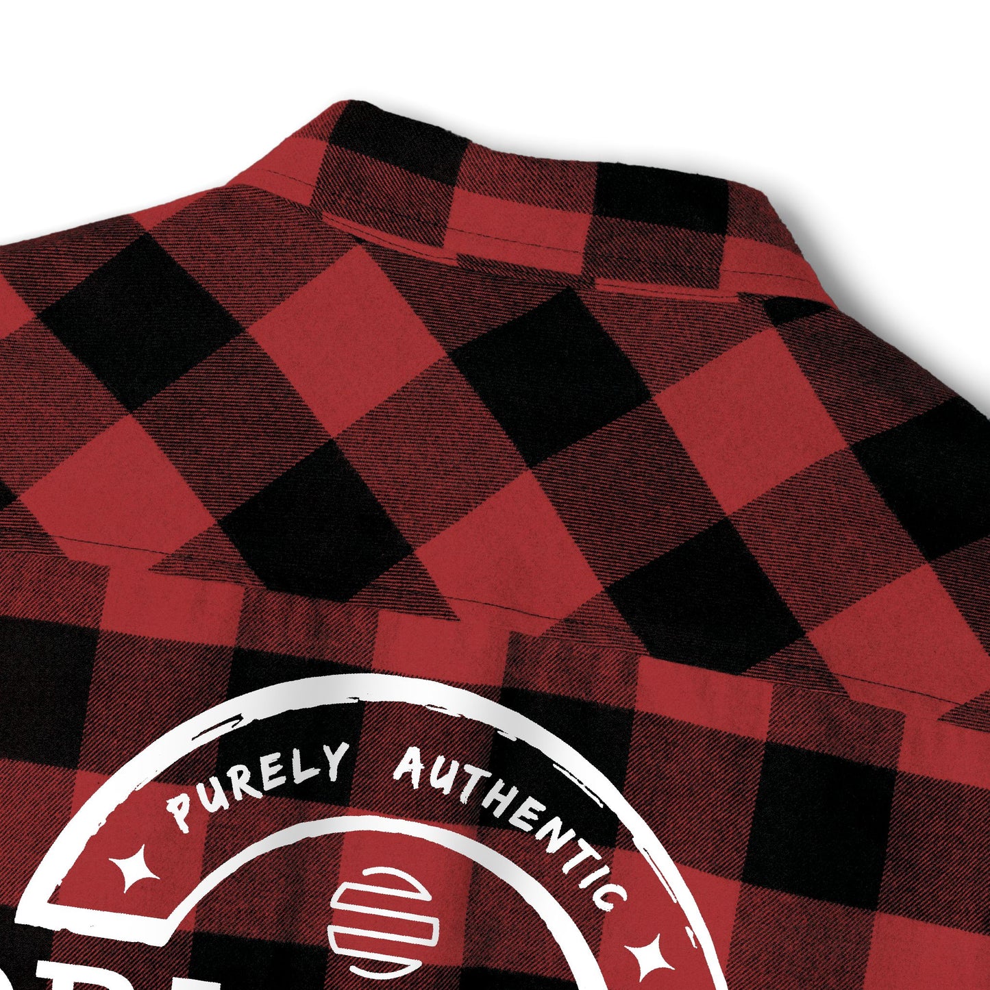 Original Era Plaid Flannel Shirt — Vintage Logo Back