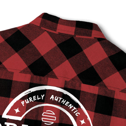 Original Era Plaid Flannel Shirt — Vintage Logo Back