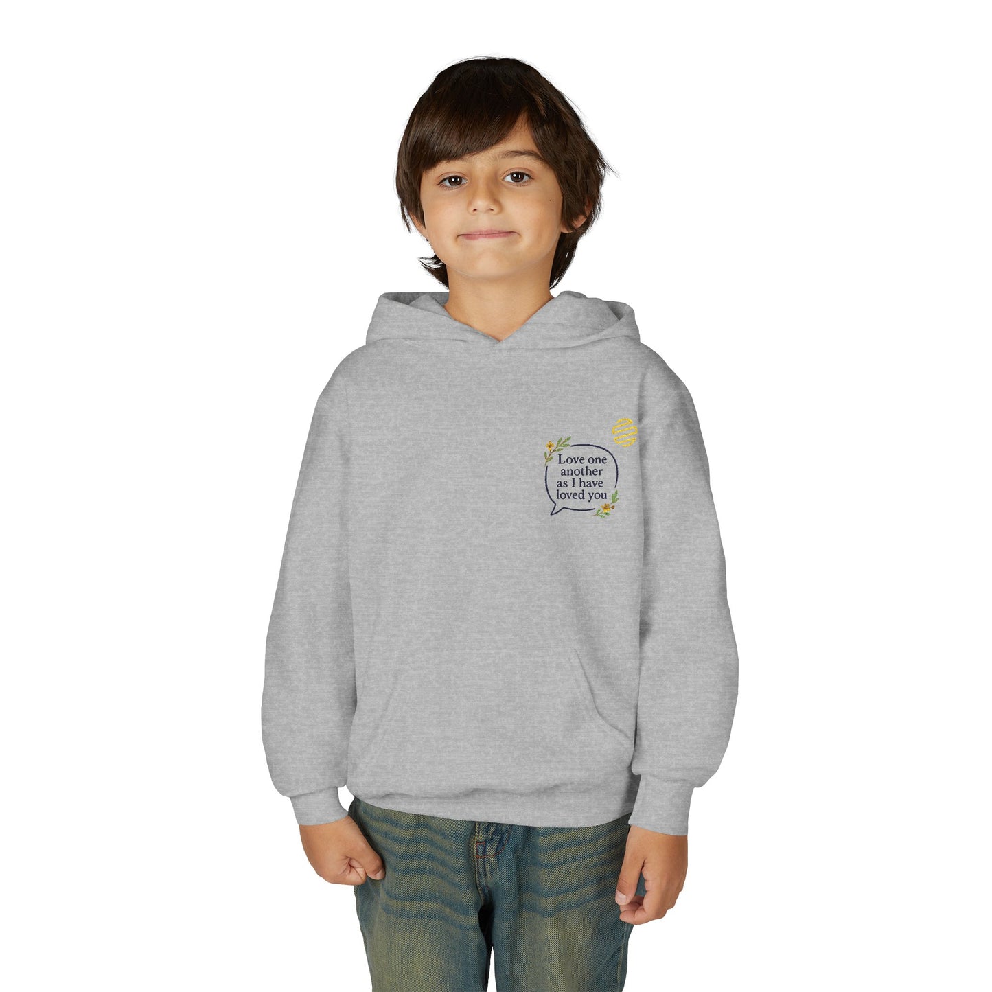 Youth Inspirational Love Quote Cozy Hoodie - Teens