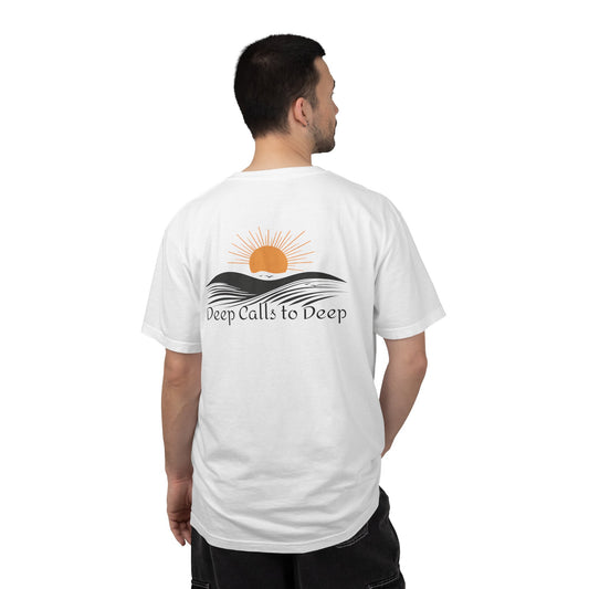 Psalm 42:7 Wave T-Shirt — "Deep Calls to Deep" Christian Graphic Tee