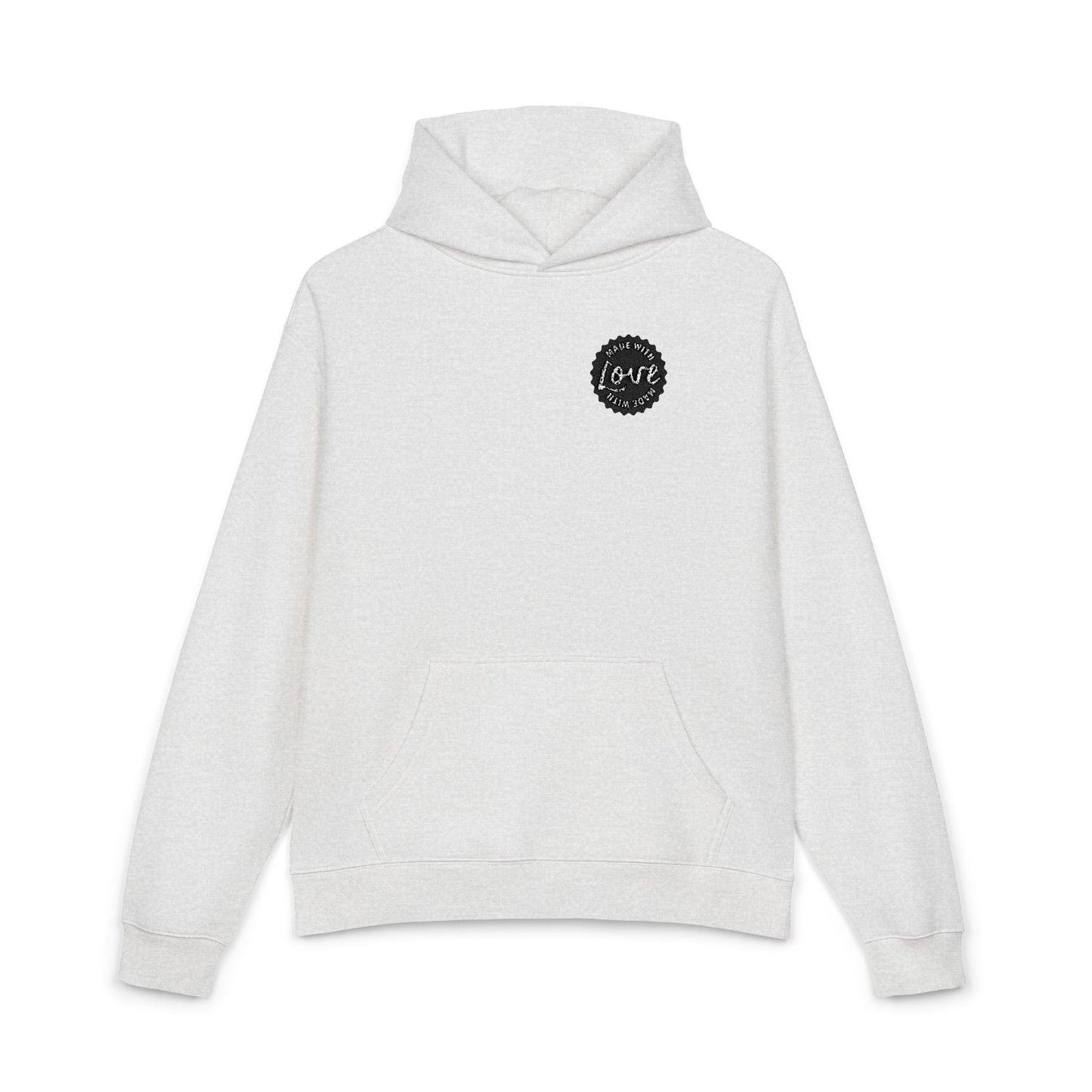 Made with Love Relaxed Hoodie — Cozy Casual Sweatshirt for Everyday Wear