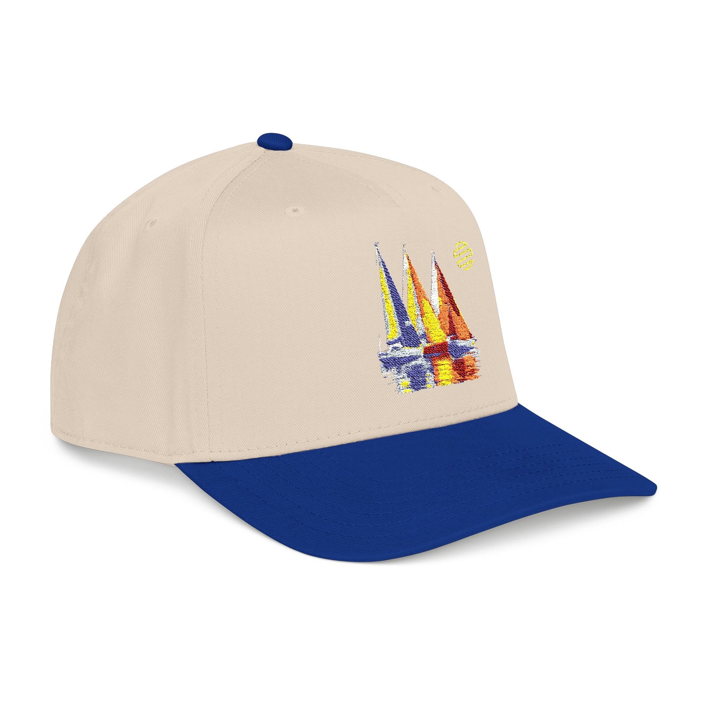 Sailboat Embroidered Baseball Cap – Nautical Summer Sun Hat
