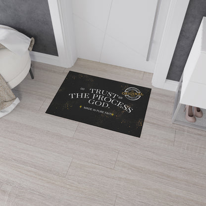 Heavy Duty Floor Mat with Inspirational Design - Trust the Process, Non-Slip Area Rug, Motivational Home Decor, Faith-Based Welcome [...]